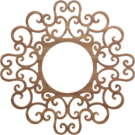 Reims Wood Fretwork Pierced Ceiling Medallion, Walnut, 32OD X 12 1/4ID X 1/4T